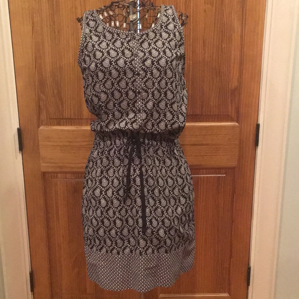 Light Summer Dress - Black & Cream